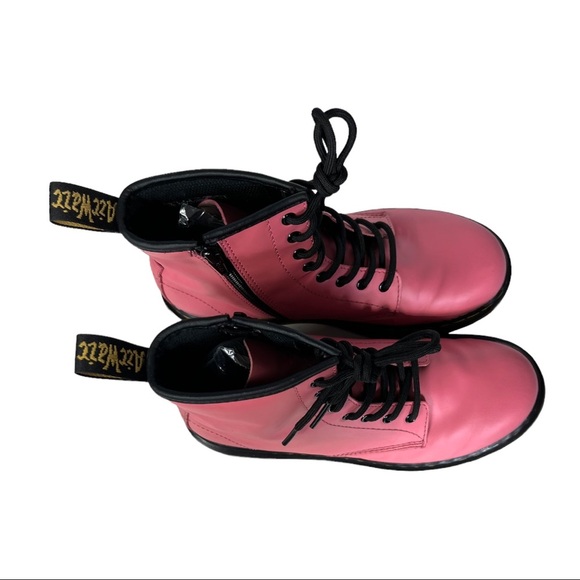 Dr. Martens Acid Pink Smooth Leather 1460 J Boots - Picture 13 of 15